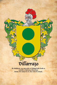 Escudo heráldico del apellido Villarrazo