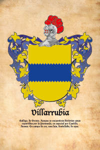 Escudo heráldico del apellido VILLARRUBIA
