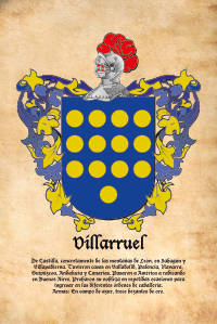 Escudo heráldico del apellido VILLARRUEL