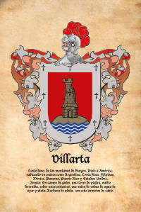 Escudo heráldico del apellido VILLARTA