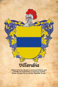 Escudo heráldico del apellido VILLARUBIA