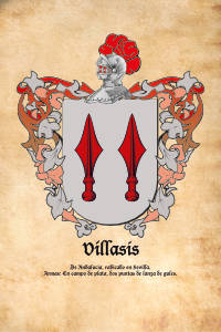 Escudo heráldico del apellido VILLASIS