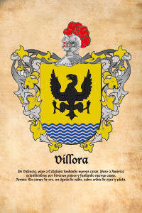 Escudo heráldico del apellido VILLORA