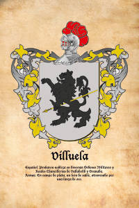 Escudo heráldico del apellido VILLUELA
