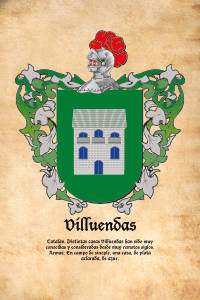 Escudo heráldico del apellido VILLUENDAS