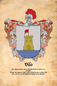 Escudo heráldico del apellido VILO