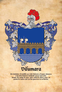 Escudo heráldico del apellido VILUMARA