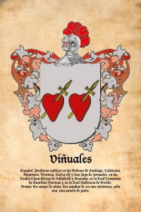 Escudo heráldico del apellido VIÑUALES