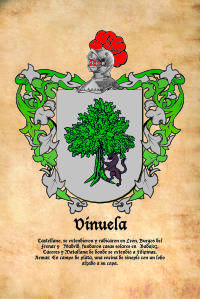 Escudo heráldico del apellido VINUELA