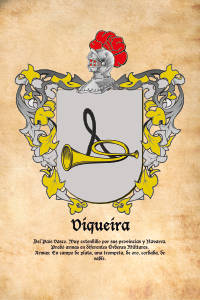 Escudo heráldico del apellido VIQUEIRA