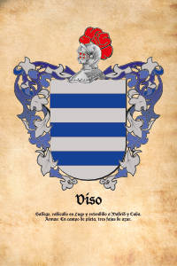 Escudo heráldico del apellido VISO