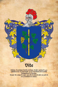 Escudo heráldico del apellido VITE