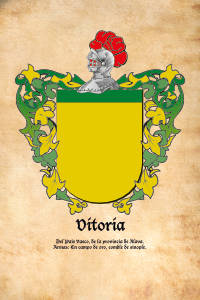 Escudo heráldico del apellido VITORIA