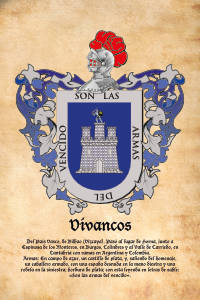 Escudo heráldico del apellido VIVANCOS