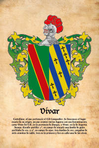 Escudo heráldico del apellido VIVAR