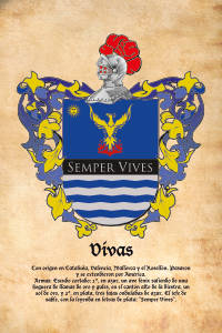 Escudo heráldico del apellido VIVAS