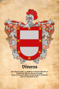 Escudo heráldico del apellido VIVEROS