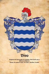 Escudo heráldico del apellido VIVO