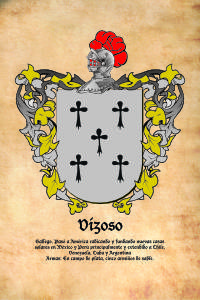 Escudo heráldico del apellido VIZOSO