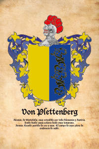 Escudo heráldico del apellido VON PLETTENBERG