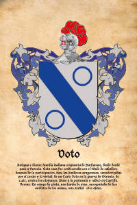 Escudo heráldico del apellido VOTO