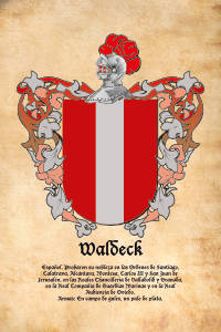 Escudo heráldico del apellido WALDECK
