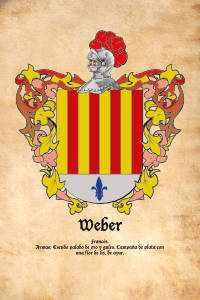 Escudo heráldico del apellido WEBER