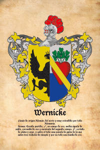 Escudo heráldico del apellido Wernicke