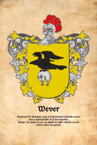 Escudo heráldico del apellido WEVER