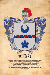 Escudo heráldico del apellido WILLEKE