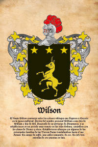 Escudo heráldico del apellido WILSON