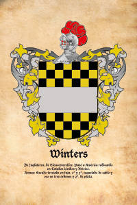 Escudo heráldico del apellido WINTERS