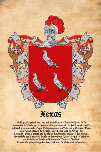 Escudo heráldico del apellido XEXAS