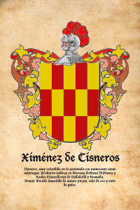 Escudo heráldico del apellido XIMENEZ DE CISNEROS