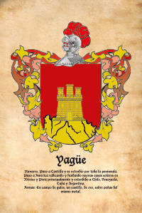 Escudo heráldico del apellido YAGUE
