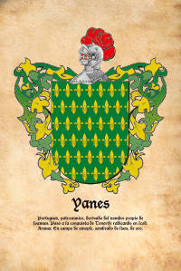 Escudo heráldico del apellido YANES