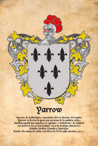 Escudo heráldico del apellido YARROW