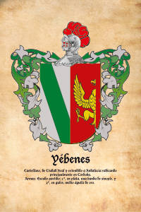Escudo heráldico del apellido YEBENES