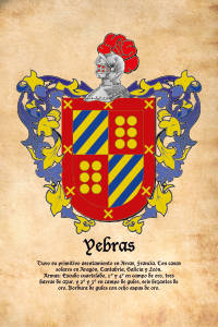 Escudo heráldico del apellido YEBRAS