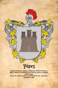 Escudo heráldico del apellido YEPEZ