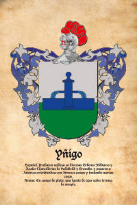 Escudo heráldico del apellido YÑIGO