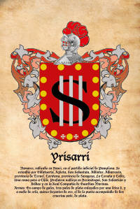 Escudo heráldico del apellido YRISARRI