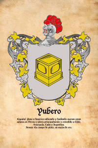 Escudo heráldico del apellido YUBERO