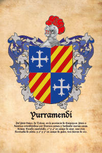 Escudo heráldico del apellido YURRAMENDI