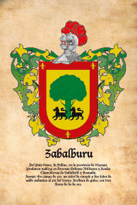 Escudo heráldico del apellido ZABALBURU