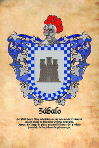 Escudo heráldico del apellido ZABALO