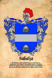 Escudo heráldico del apellido ZABALZA