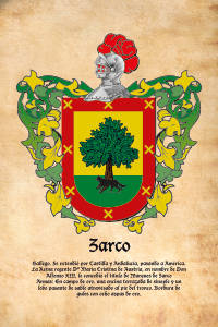 Escudo heráldico del apellido ZARCO