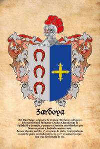 Escudo heráldico del apellido ZARDOYA