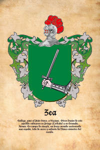 Escudo heráldico del apellido ZEA